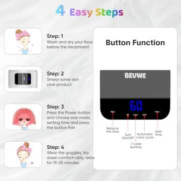 LED Face Mask for Advanced Skin Therapy Treatments