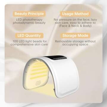 LED Face Mask for Advanced Skin Therapy Treatments