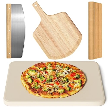 Enhance Your Pizza Night with the 4 PCS Rectangle Pizza Stone Set