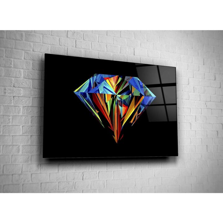 Diamond Luxury Jewelry Canvas Wall Art 16x24
