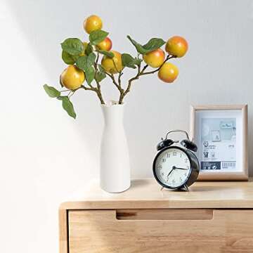 Hagao Artificial Fruit Branches Artificial Apple Highly Simulation Lifelike Model for Vase Home Part...