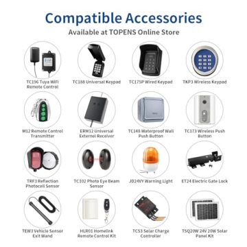 TOPENS TRF3 Safety Photoelectric Sensor for Gates