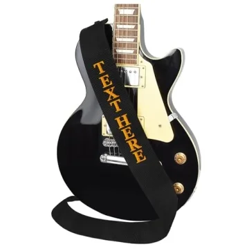Personalized 3" Guitar Strap - Custom Embroidered Straps for Guitarists