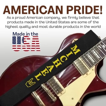 Custom 3" Guitar Strap - Embroidered for Bass & Electric Guitars