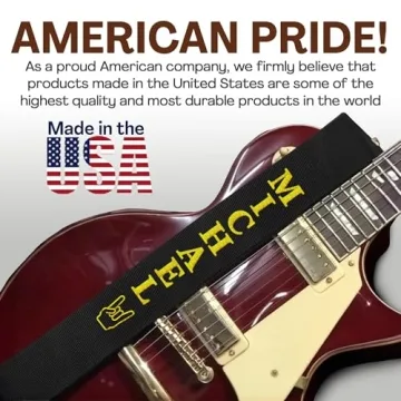 Custom 3" Guitar Strap - Embroidered for Bass & Electric Guitars