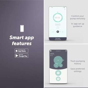 Elvie Stride Plus App-Controlled Breast Pump for Moms