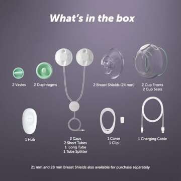 Elvie Stride Plus App-Controlled Breast Pump for Moms