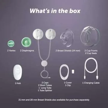 Elvie Stride Plus App-Controlled Breast Pump for Moms