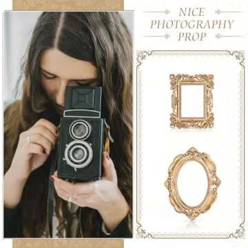 Vintage Mini Gold Resin Frames for Elegant Decor