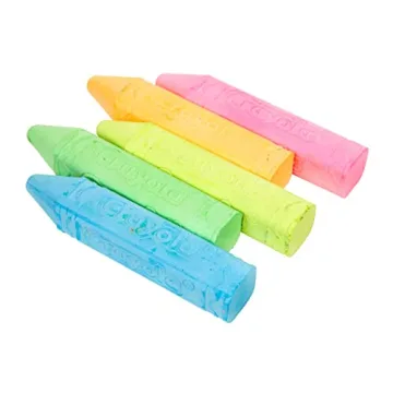 Crayola Neon Chalk 5ct Vibrant Washable Outdoor Fun