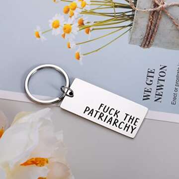 Perleddom Girl Keychains for Women Birthday Gifts for Her Women Activist Gift for Women Friend Sister Aunt Keychains Fan Gift Feminist Gifts Feminist Keepsake for Women’s Rights Girl Power