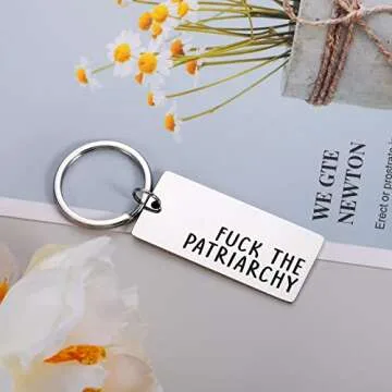 Empowering Feminist Keychain Gift for Women and Friends