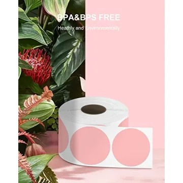 POLONO Genuine 2" Pink Thermal Labels for Versatile Use