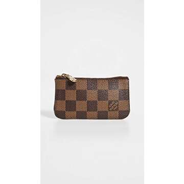 Louis Vuitton Women's Pre-Loved Pochette Cles, Damier Eben, Brown, One Size