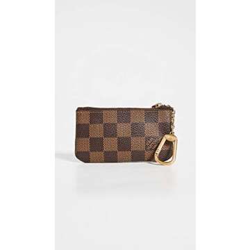 Louis Vuitton Women's Pre-Loved Pochette Cles, Damier Eben, Brown, One Size