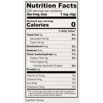 Anthony's Allulose Sweetener - Keto Sugar Alternative, 2 lb