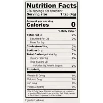 Anthony's Allulose Sweetener - Keto Sugar Alternative, 2 lb