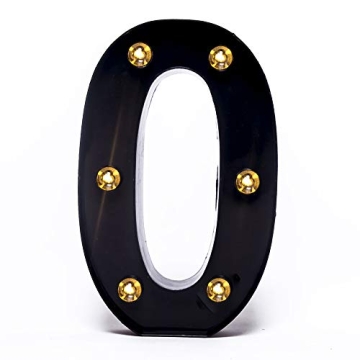 Foaky Black Light Up Marquee Numbers for Party Decor
