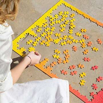 Areaware Gradient Puzzle (Red/Yellow)