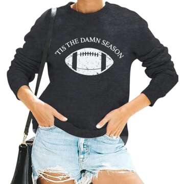 MOUSYA Tis The Damn Season Sweatshirt for Women
