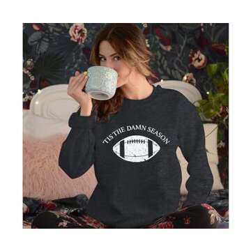 MOUSYA Tis The Damn Season Sweatshirt for Women