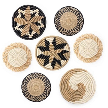 Unique Seagrass Wall Basket Set for Rustic Decor