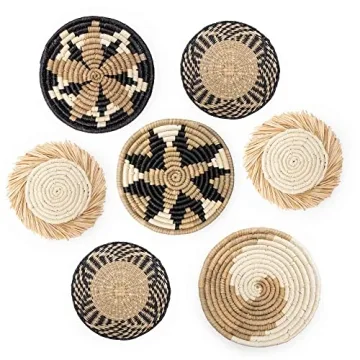 Unique Seagrass Wall Basket Set for Rustic Decor