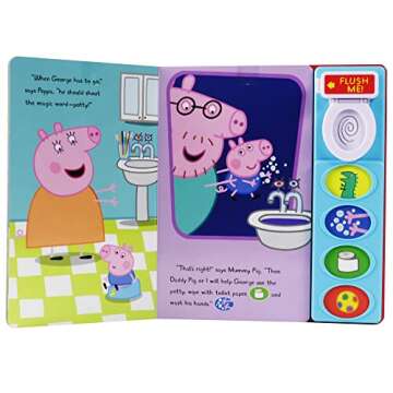 Peppa Pig – Let’s Go Potty! Interactive 5-Button Potty Training Sound Book – PI Kids