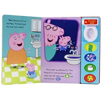Peppa Pig – Let’s Go Potty! Interactive 5-Button Potty Training Sound Book – PI Kids