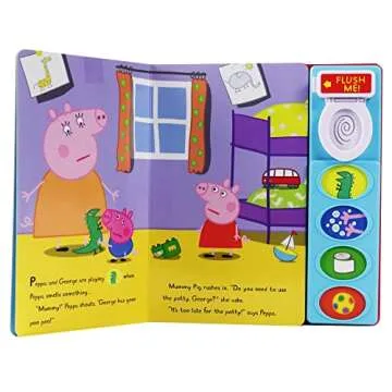 Peppa Pig – Let’s Go Potty! Interactive 5-Button Potty Training Sound Book – PI Kids