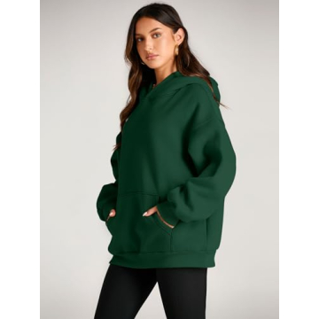EFAN Women's Oversized Fleece Hoodie for Winter Comfort