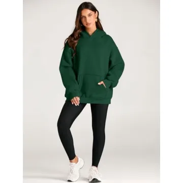 EFAN Women's Oversized Fleece Hoodie for Winter Comfort