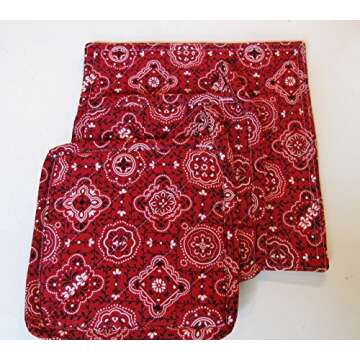 Red Bandana Kitchen Linens Set - 5 Piece Collection