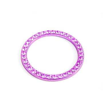 Bling Ring Cover for Push Start Button - Chic Car Decor