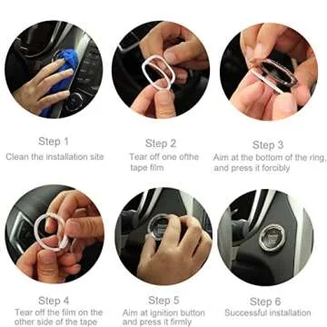 Bling Ring Cover for Push Start Button - Chic Car Decor