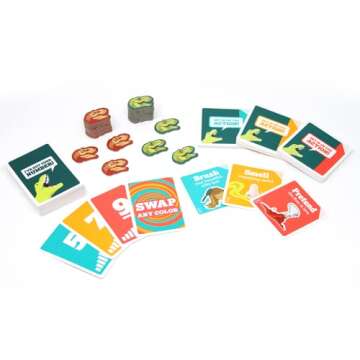 On a Scale of One to T-Rex by Exploding Kittens: A Card Game for People Who Are Bad at Charades - Family - Card Games for Adults, Teens & Kids