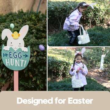 Sea Team Easter Bunny Basket - Cute Bunny Design for Kids Egg Hunts