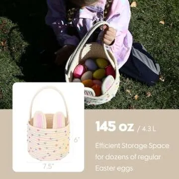 Sea Team Bunny Basket for Fun Easter Egg Hunts