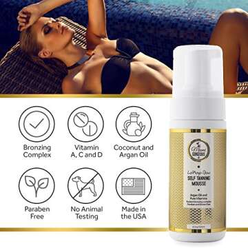 Miami Gorgeous Self Tanning Mousse for a Natural Glow