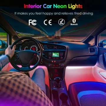 Keepsmile Interior Car Lights - App Control, Music Sync LED