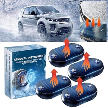 4PCs Cordless Electromagnetic Wave Anti Freezing and Snow Removal Device,Anti Freeze Electromagnetic...