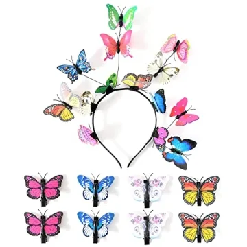 Gionforsy Butterfly Fascinator Headband - Colorful & Fun Accessory