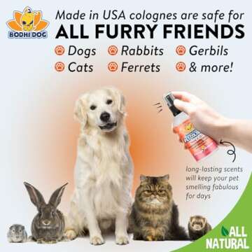 Bodhi Dog Natural Dog Cologne (Orange Sherbert) - Premium Scented Deodorizing Pet Perfume with Conditioner for Dogs & Cats - Keeps Pets Fresh & Clean - Gentle and Safe Formula, Made in USA - (4 Fl Oz)