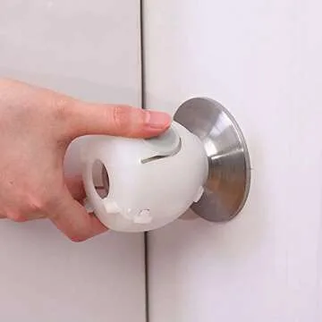 QT BABY Childproof Door Knob Covers for Safety
