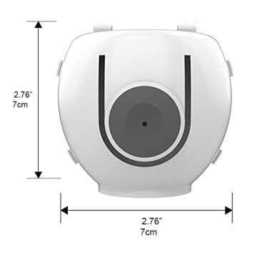 QT BABY Universal Fit Door Knob Covers Babyproof, Upgraded Design and Easy Grip Child Proof Door Knobs Safety Cover for Kids, White, Round Shape, Easy to Use (Pack of 4)