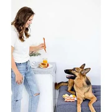 Pearhead Barkfast Dog Toy Set - Fun Plush Toys for Dogs