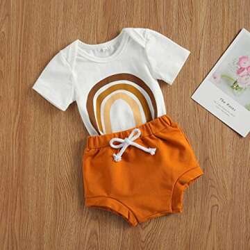 Newborn Baby Girl Summer Outfit Set - Cute 3pcs Romper