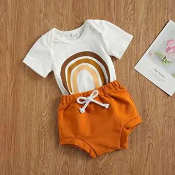 Newborn Baby Girl Summer Outfit Set - Cute 3pcs Romper