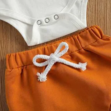 Newborn Baby Girl Summer Outfit Set - Cute 3pcs Romper