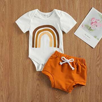 Newborn Baby Girl Summer Outfit Set - Cute 3pcs Romper